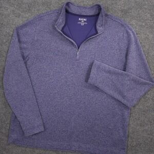 Rhone Commuter 1/4 Zip Sweater Mens XL Purple Heather Pullover Preppy Casual